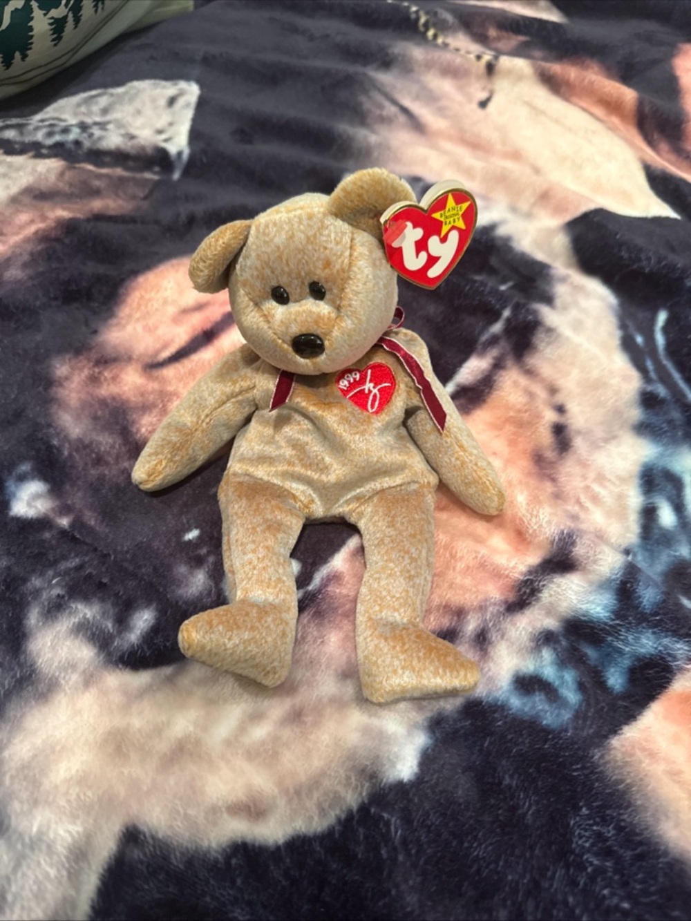 “Ty 1999 Signature Brown Bear Beanie Baby Retired With Tag” Excellent Condition